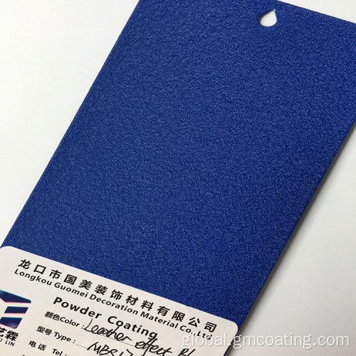 Water Wave Powder Coating Leather effect blue Color Industrial Paint And Coatings Supplier